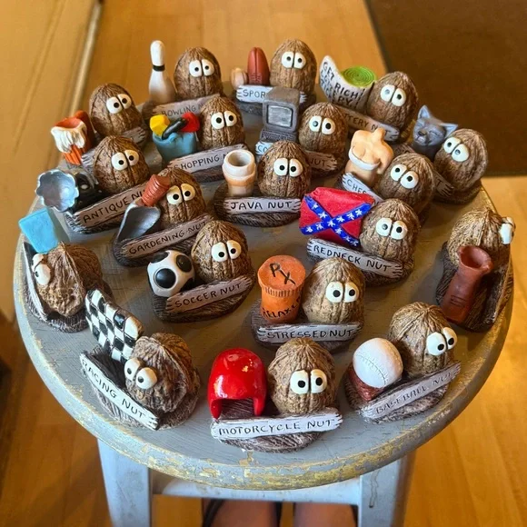 New- Your choice of one Novelty Nut Figurines Hilarious Adorable and Fun - Picture 2 of 14